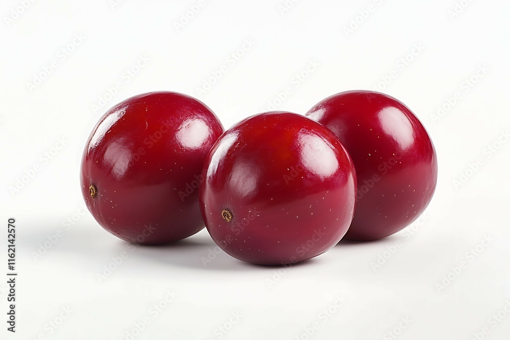 fresh red plum isolated on white background Clipping path included fresh red plum isolated on white background Clipping path included