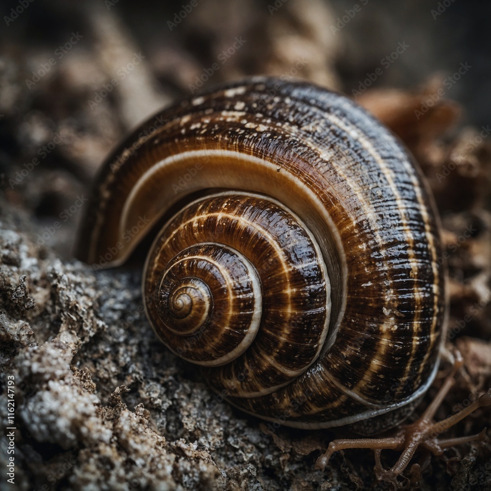 Capture the texture of a snail’s shell. Capture the texture of a snail’s shell.