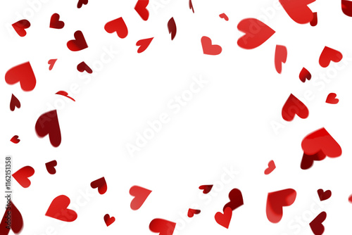 hearts Confetti background
