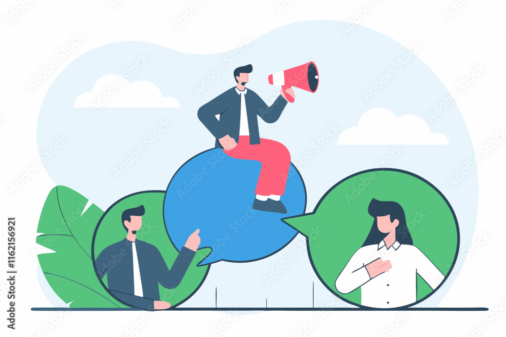 Obraz premium Ai generate communication strategies for business growth office meeting digital illustration collaborative environment engaging viewpoint