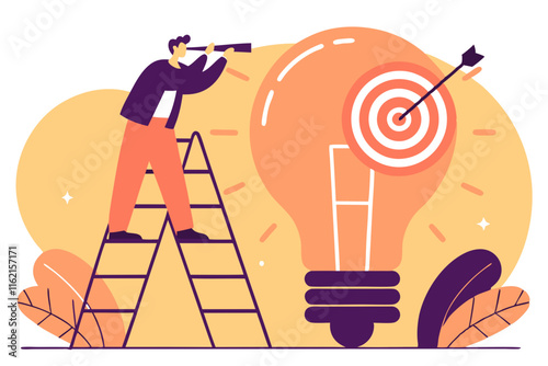 Ai generates creative solutions innovator using tools to hit target in business environment