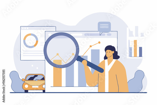 Ai generated data analysis insights for business growth digital workspace infographic professional environment analytical view