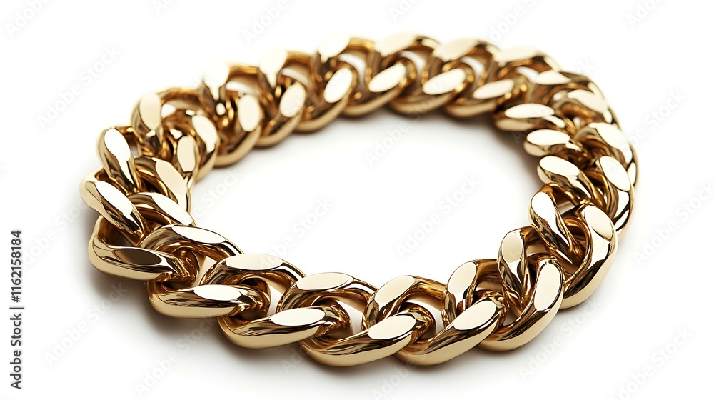 Gold Chain isolated on white background Gold Chain isolated on white background