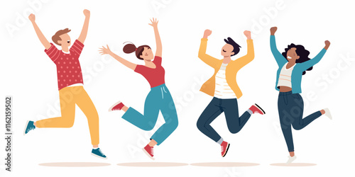 Joyful celebration of friends park gathering digital art outdoor scene aesthetic vibe with ai generated elation