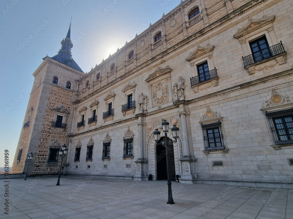 Fototapeta premium Historic building from the Spanish Civil War of 1935 The Alcazar of Toledo