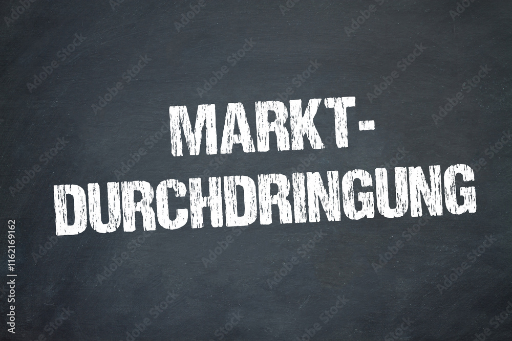 Obraz premium Marktdurchdringung 