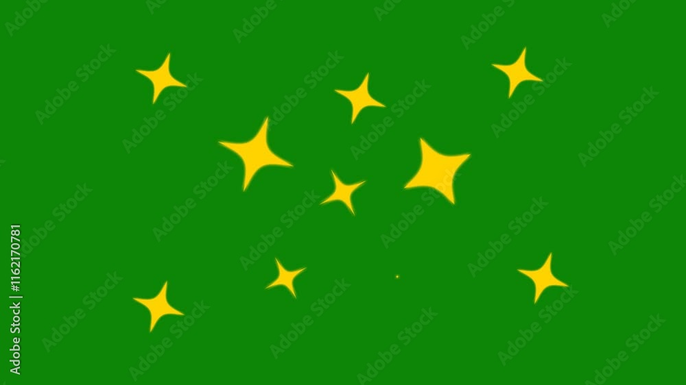 Blinking retro vector stars and dots, twinkling starry night sky, looping animation. Twinkling Starlight Loop Scores of stars twinkle in the night sk. twinkling starry night sky, looping animation. 4k