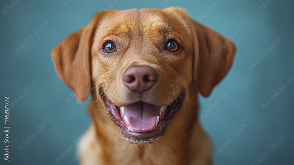 charming Labrador Retriever with happy grin and bright eyes
