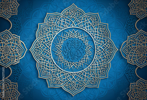 blue background islamic background