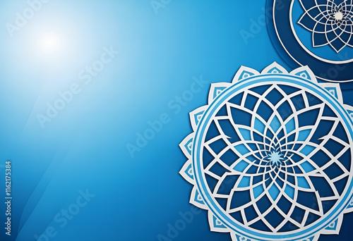 blue background islamic background