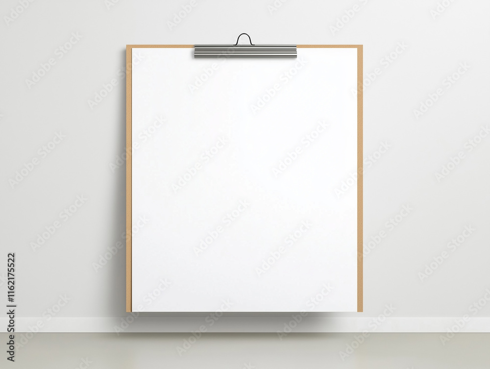 Flip Chart Stands Empty, Showcasing Its Full Usability Flip Chart Stands Empty, Showcasing Its Full Usability