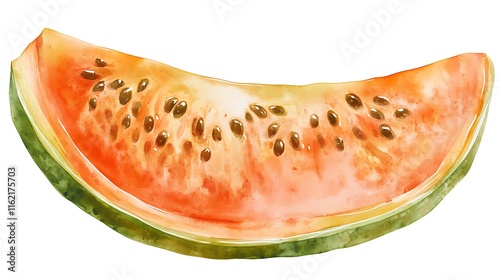 Fresh watermelon slice farm market food photography bright close-up