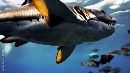 Wallpaper Mural prehistoric animals in the ocean and on land are very cool Torontodigital.ca