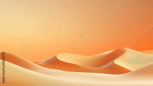Warm orange blending into sandy beige for a summery desert aesthetic