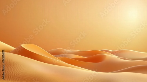 Warm orange blending into sandy beige for a summery desert aesthetic