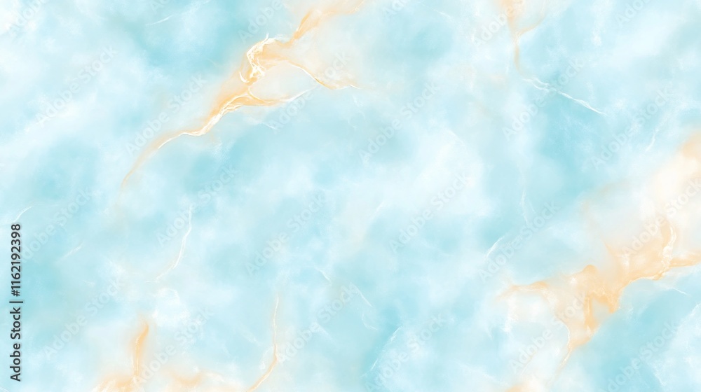 Fototapeta premium Serene Aqua Marble Texture Background Image