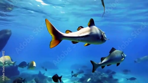 Wallpaper Mural prehistoric animals in the ocean and on land are very cool Torontodigital.ca