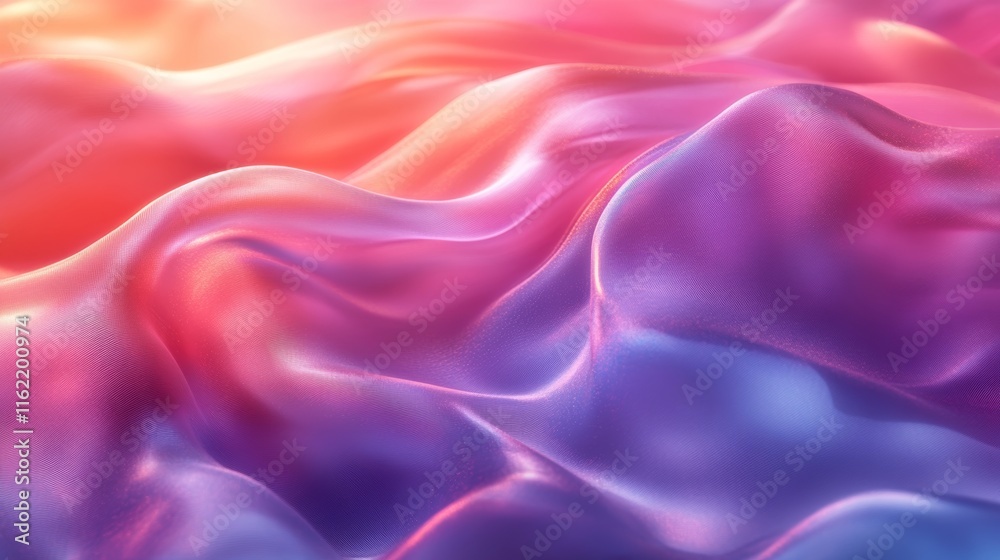 Abstract Metallic Iridescent Fabric Background with Soft Pastel Waves for Fashion or Textile Design Abstract Metallic Iridescent Fabric Background with Soft Pastel Waves for Fashion or Textile Design