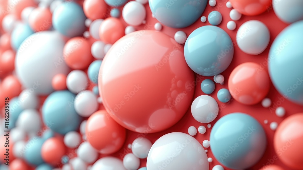 Abstract background of colorful glossy spheres. Abstract background of colorful glossy spheres.