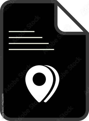  Location fill outline strock in colourd  file icon 
 photo