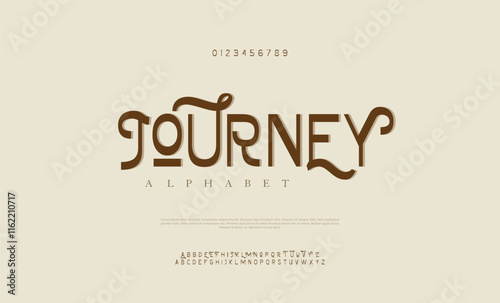 elegant font vintage type or luxury premium typeface, vector English royal alphabet. Classic typography in modern or old art deco style, serif letters for modern or retro poster font