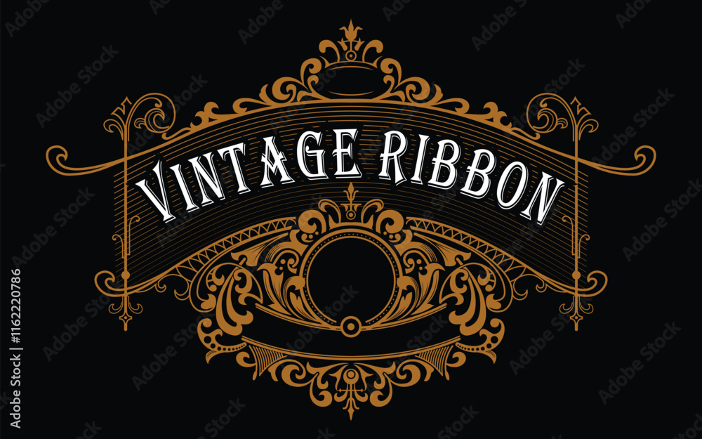 vintage label classic logo