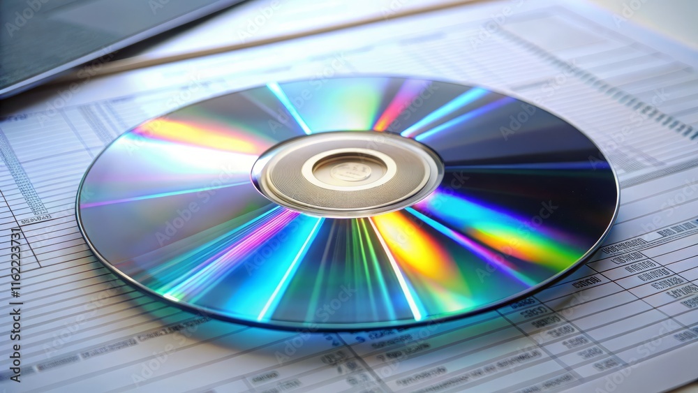 Data CD with Help Instructions - High Depth of Field Stock Photo Data CD with Help Instructions - High Depth of Field Stock Photo