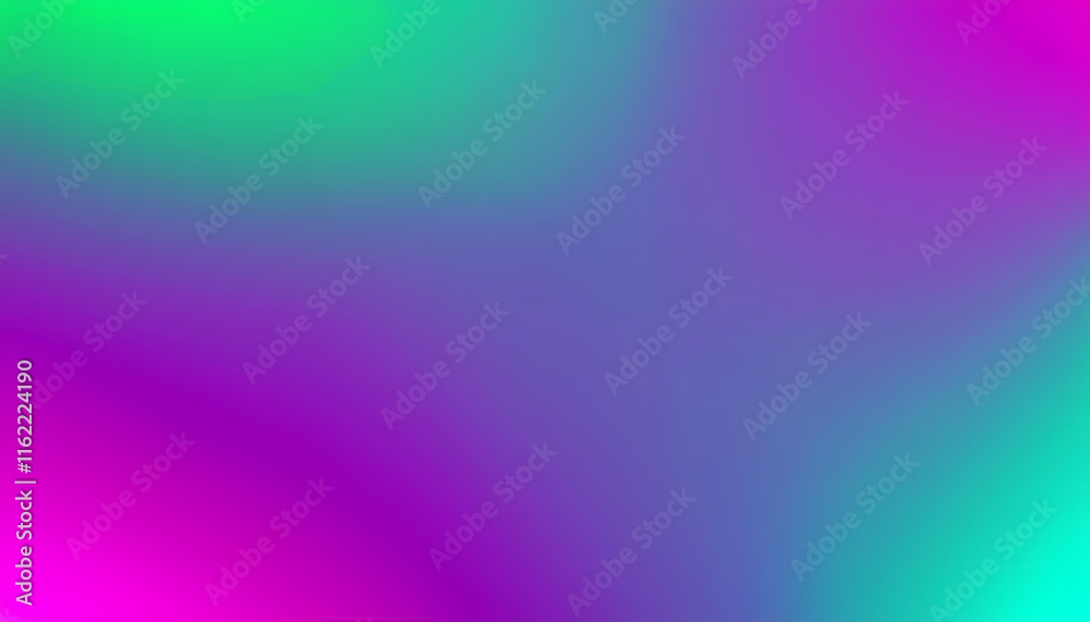 Fototapeta premium Vibrant Gradient Background Teal Purple Pink and Green Color Blend for Design