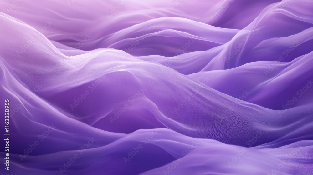 Obraz premium Ethereal Purple Wave Patterns for Background Design