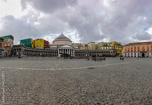Obraz na płótnie Piazza del Plebiscito in Naples w salonie
