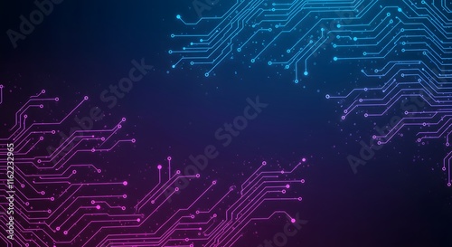 ia generated. blue circuit board background