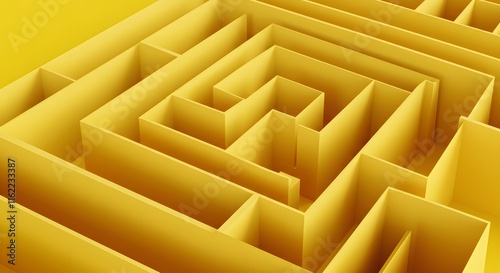 ia generated. yellow maze background