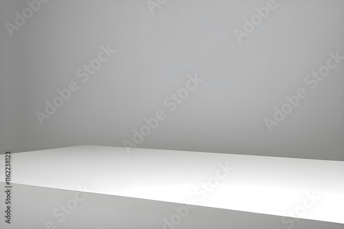 Wallpaper Mural White Product Display Platform with Gray Background Torontodigital.ca