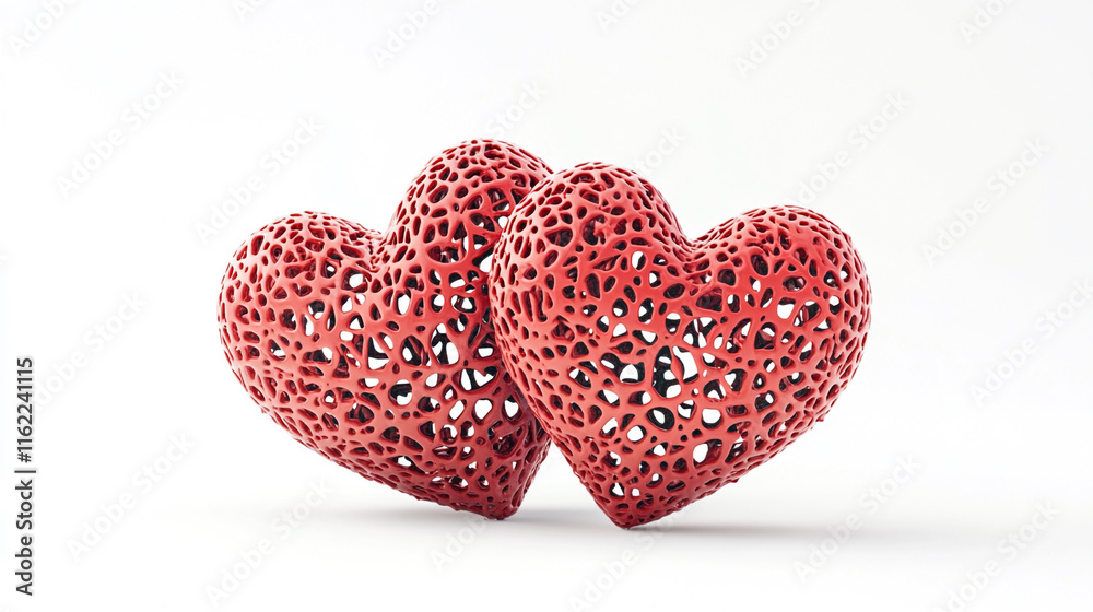 heart shapes red hearts. I Love You abstract composition. Sweetheart couple harmony icon concept. Valentines Day greeting card design element. Detailed 3d render. Isolated on white background. heart shapes red hearts. I Love You abstract composition. Sweetheart couple harmony icon concept. Valentines Day greeting card design element. Detailed 3d render. Isolated on white background.