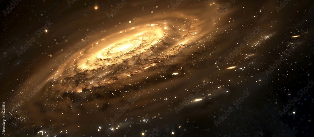 High-resolution image of a spiral galaxy, bright core and dark arms, centered in deep space, natural light, sharp focus. High-resolution image of a spiral galaxy, bright core and dark arms, centered in deep space, natural light, sharp focus.