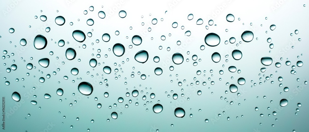 Clean Water Droplets Background Macro Photography of Pure Water Drops on Glass Clean Water Droplets Background Macro Photography of Pure Water Drops on Glass