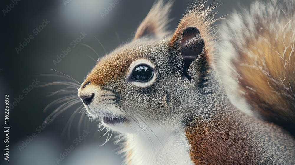 Obraz premium The Squirrel in Close-Up