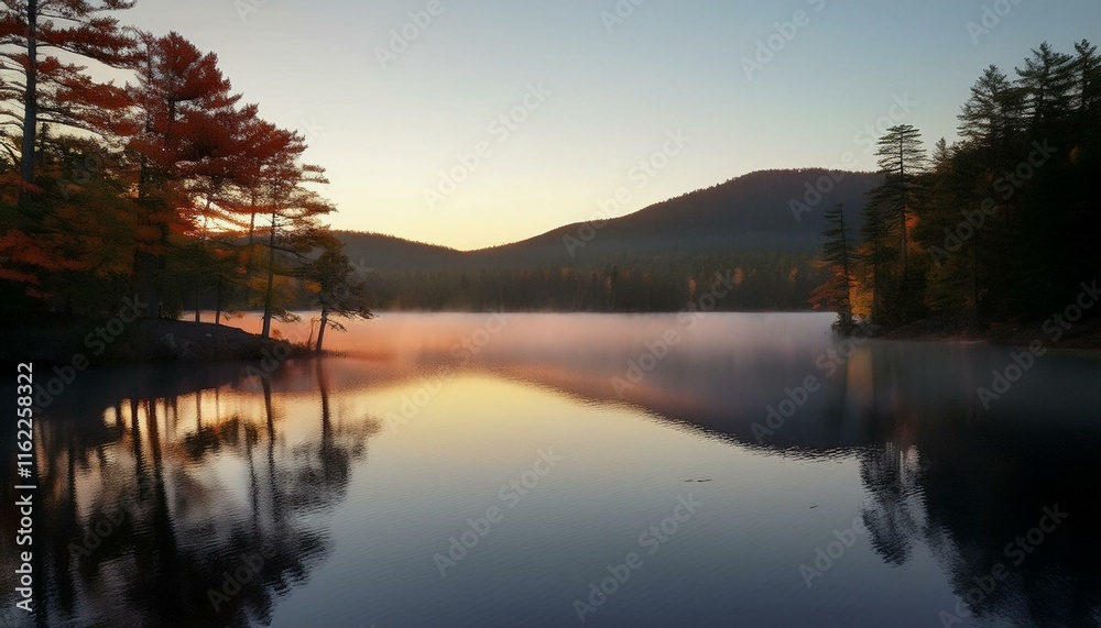 Reflections shimmer in tranquil beauty. Reflections shimmer in tranquil beauty.