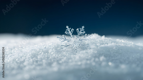 snow on the window