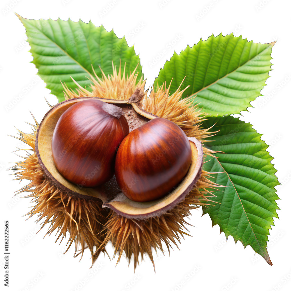 Chestnut isolated on transparent background Chestnut isolated on transparent background