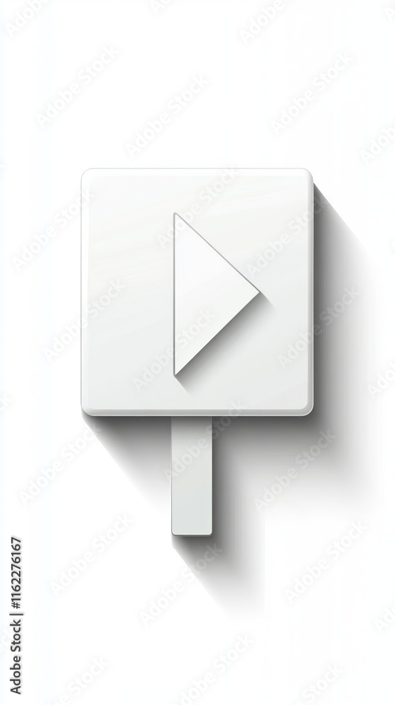 Stylish Play Icon Design for Modern Digital Interface Stylish Play Icon Design for Modern Digital Interface
