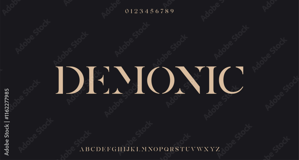 Elegant Font Uppercase Lowercase and Number. Classic Lettering Minimal Fashion Designs. Typography modern Serif fonts regular decorative vintage concept. vector illustration
