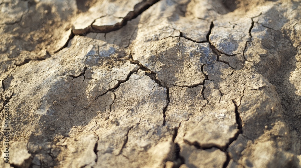 Dry Cracked Earth Surface Texture Detail Dry Cracked Earth Surface Texture Detail