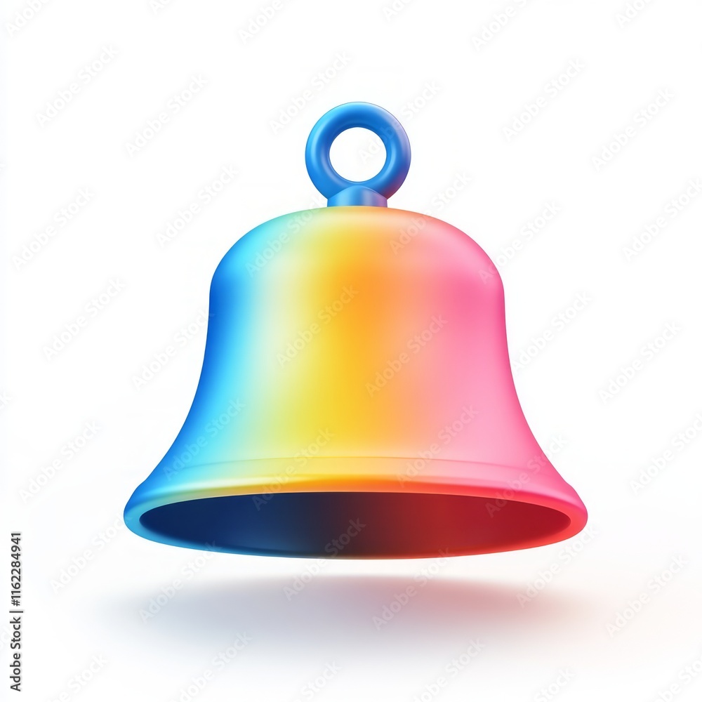 Vibrant Rainbow Bell Icon - Modern Graphic Design Vibrant Rainbow Bell Icon - Modern Graphic Design