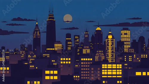 night city skyline