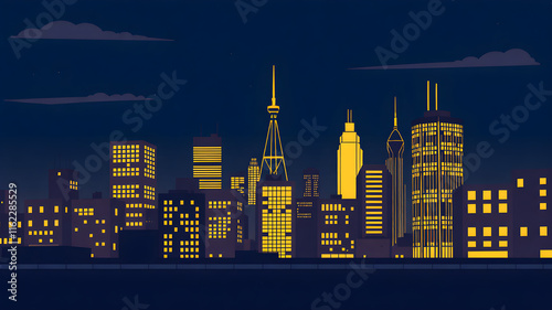 night city skyline