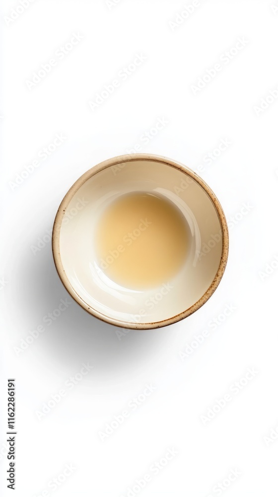 Empty Light Beige Bowl - Simple and Elegant Food Presentation