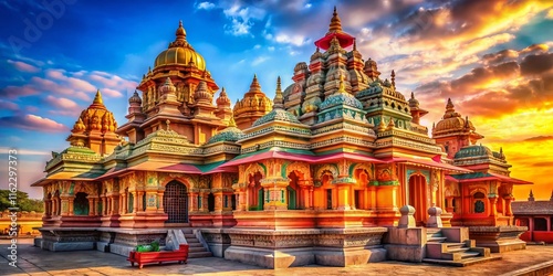 16th Century Chandraprabhu Temple Architecture, AI Photo photo