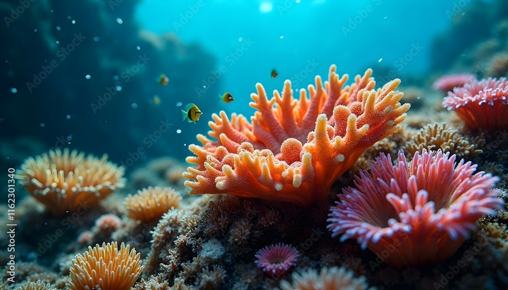 Fototapeta premium Deep Sea Marvels: The Beauty of Coral Reefs