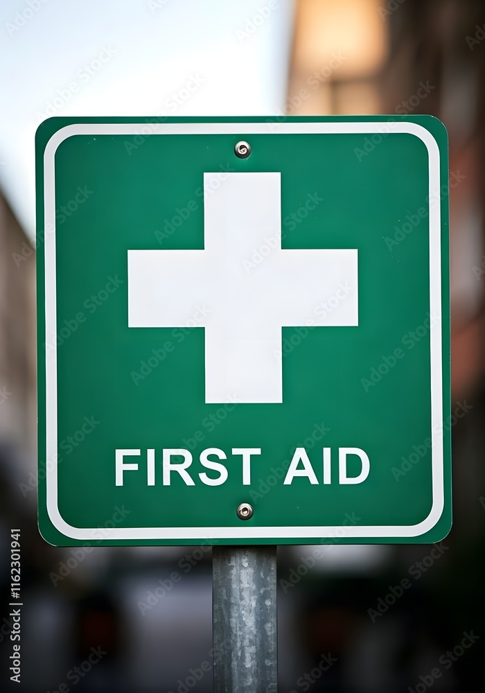 Obraz premium First Aid Sign